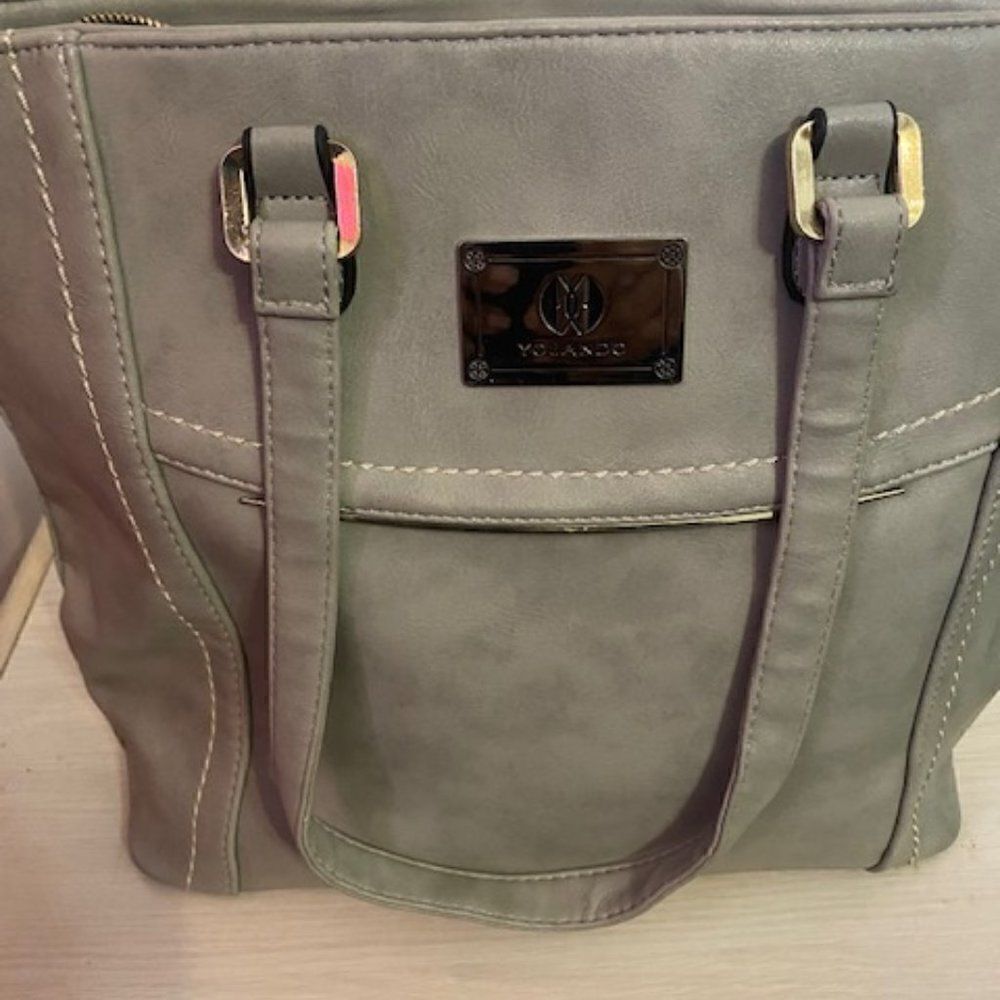 Yolando Gray purse crossbody or shoulder bag